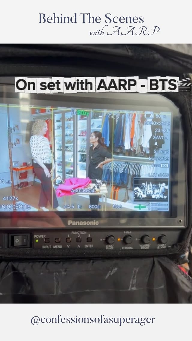 A little behind-the-scenes from a filming day with @aarp last month. 🎬✨

One thing I’ve learned over the years? You never know where saying “yes” to new opportunities will lead.

What started as sharing fashion, beauty, and life in midlife has opened doors to conversations and projects that are meaningful, impactful, and so much fun to be part of.

Excited for this one to finally come to life. Stay tuned. 💛

#AARP #BehindTheScenes #MidlifeCreator #ProAging #ContentCreatorLife AgeWithConfidence NoAgeCapToFabulous