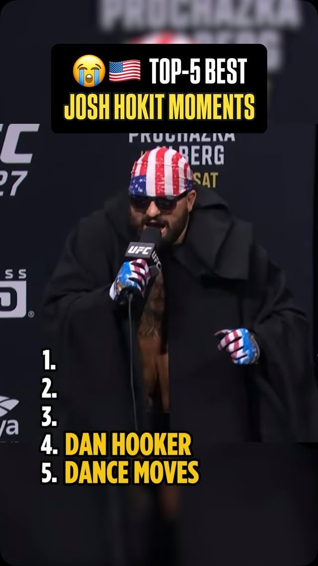 😅🇺🇸 Josh Hokit is about to bring us another memorable fight week. Unless, he decides to cool on his Hok character.