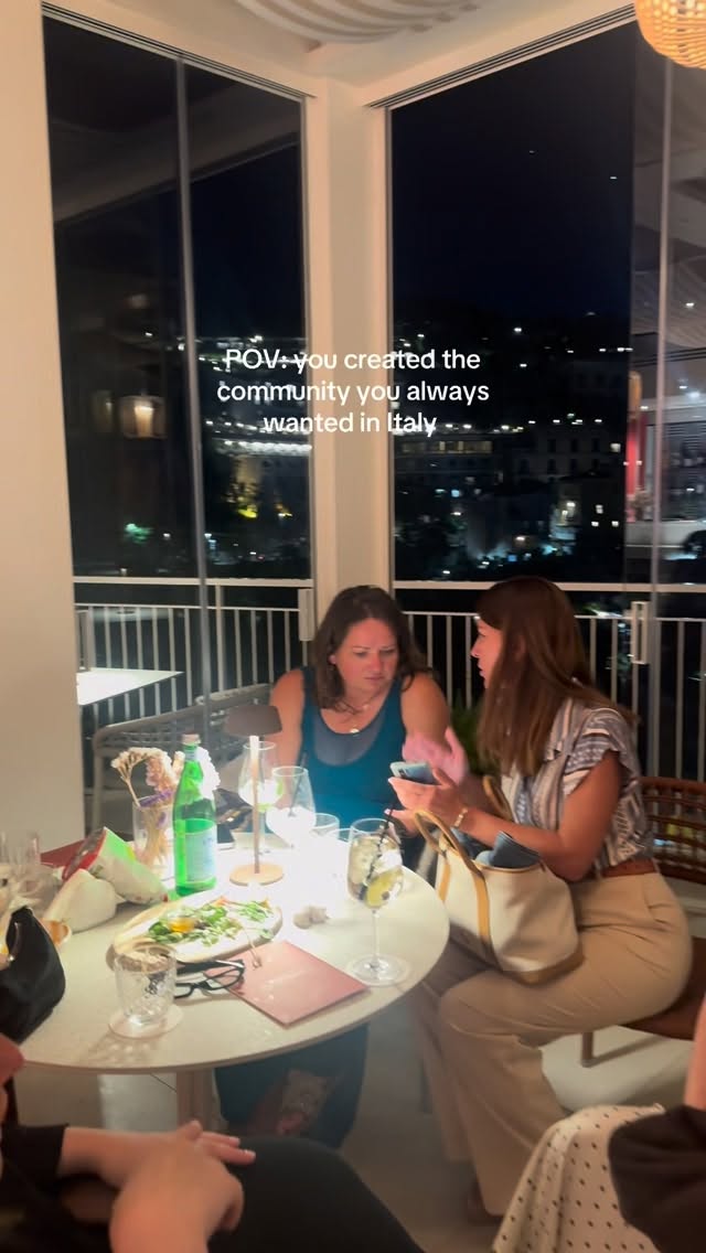 You created the community you always wanted in Italy ❤️10 years living in Italy. Learning the language, navigating life abroad, and discovering just how hard it is to truly connect and make friends here.As a working mom who’s been raising my kids in Italy for 7 of those 10 years- I know the loneliness of that firsthand. And I didn’t want anyone else to feel that way.So I built La Tavola.Women (and men!) coming together to connect, network, and support each other through the beautiful chaos of life abroad. A space for open-minded, passionate people, and anyone who isn’t afraid to break the glass ceiling.Because the table you sit at changes everything- and I’m so proud of the people who pulled up a chair. ....#latavola @la.tavolaclub #socialdinnerclub #community #italy #lifeabroad by @sarahlthompson