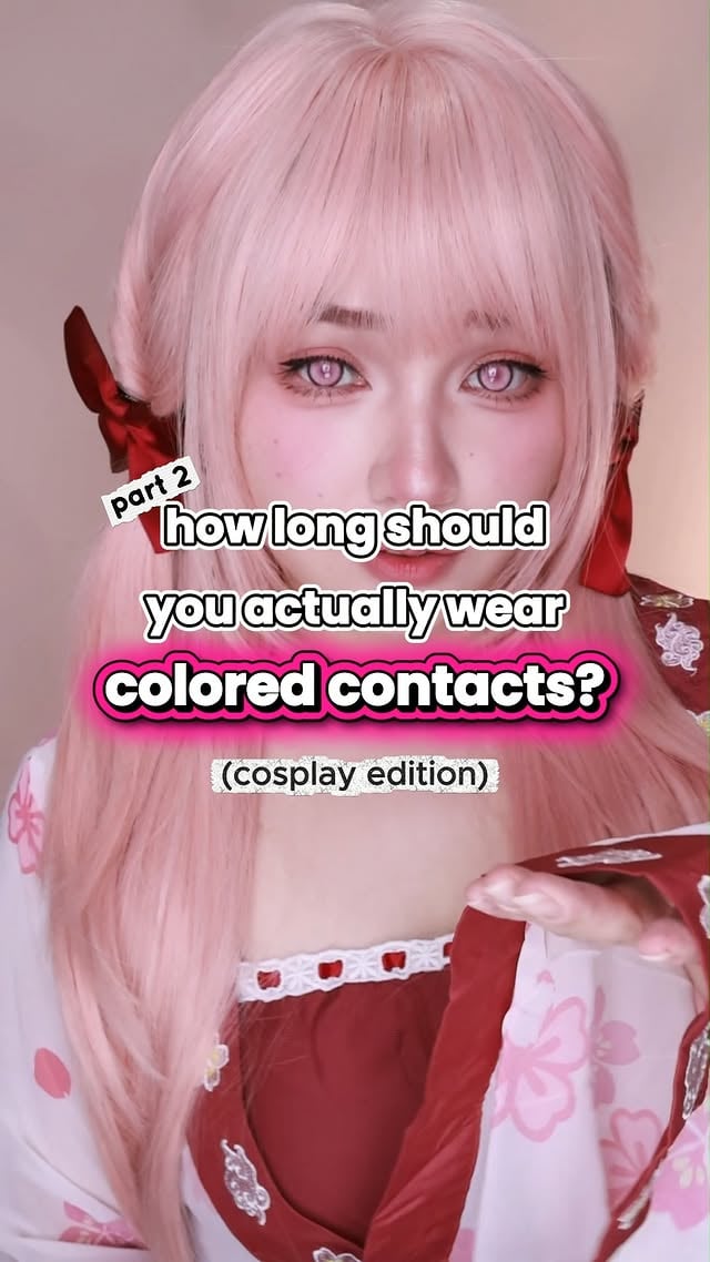 A little reminder from us: your eye health always comes first 👁️💧No cosplay is worth uncomfortable eyes, so be mindful of your lens wear time and take care of yourself, besties 🫶#cosplay #cosplayer #cosplaycontacts #coloredcontacts #cosplaylenses by @pinkyparadisedotcom