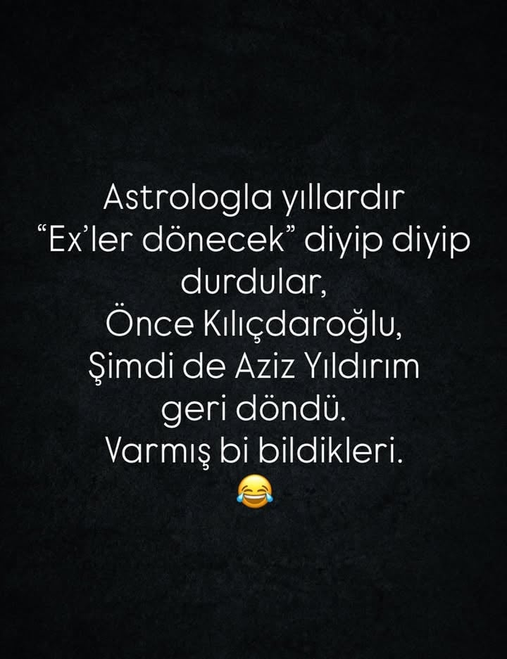 Hahahaha bi bizimkiler dönmedi😂😂