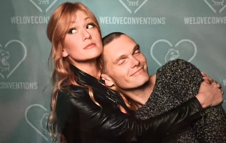 Happy birthday to my dearest darling (half) demon brother @lukebaines! 🖤 From so many years of friendship, to Jonathan Christopher + Dark Clary and beyond, I’ve loved raising Hell with you. 😈 Hope you have a day as devilishly wonderful and bloody amazing as you are. We’ll always have Paris and we’ll always be the last of the Morgensterns. ⚔️ Love you, Lukey! 💜