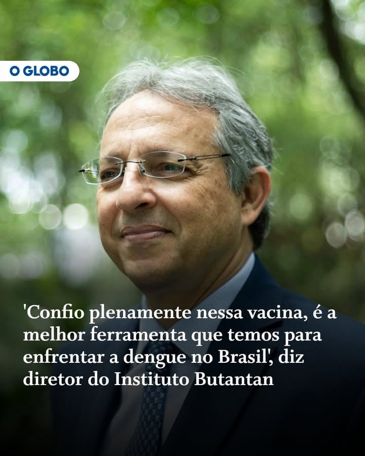 ENTREVISTA | Desenvolvimento inédito no Brasil, a vacina contra dengue criada pelo Instituto Butantan (após uma parceria internacional com o National Institutes of Health, nos Estados Unidos), passa por um momento delicado em sua aplicação no país. Após a chegada aos braços de meio milhão de brasileiros, a aplicação do imunizante foi paralisada pelo Ministério da Saúde para que efeitos adversos ocorridos após o uso das doses sejam mais bem compreendidos. De todos os casos registrados, três inspiram maior preocupação: são registros graves, com dois óbitos, que tiveram quadros assemelhados à dengue. Não é possível determinar, porém, que o uso do antígeno e esses episódios estejam relacionados. A investigação é justamente sobre esse tema. Ao #JornalOGlobo, o diretor da instituição, Esper Kallás, falou em primeira mão sobre os próximos passos envolvendo a Butantan-DV e ratificou sua "confiança" na vacina que ajudou a colocar à disposição do Sistema Único de Saúde (SUS). 💻📱Leia mais no site do #JornalOGlobo. Link na bioFoto: Maria Isabel Oliveira/O Globo#Saúde #Brasi by @jornaloglobo
