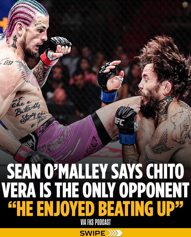 😳💥 Sean O’Malley reminisces on ‘beating the f*ck’ out of Chito Vera and says it’s the only time he’s actually wanted to hurt an opponent “That was the only time I actually wanted to hurt someone, I didn’t like him. Because of the first fight, how it played out. He was acting like he was this man, but I don’t count that as a loss”(via Friends Keep Secrets) by @homeoffight