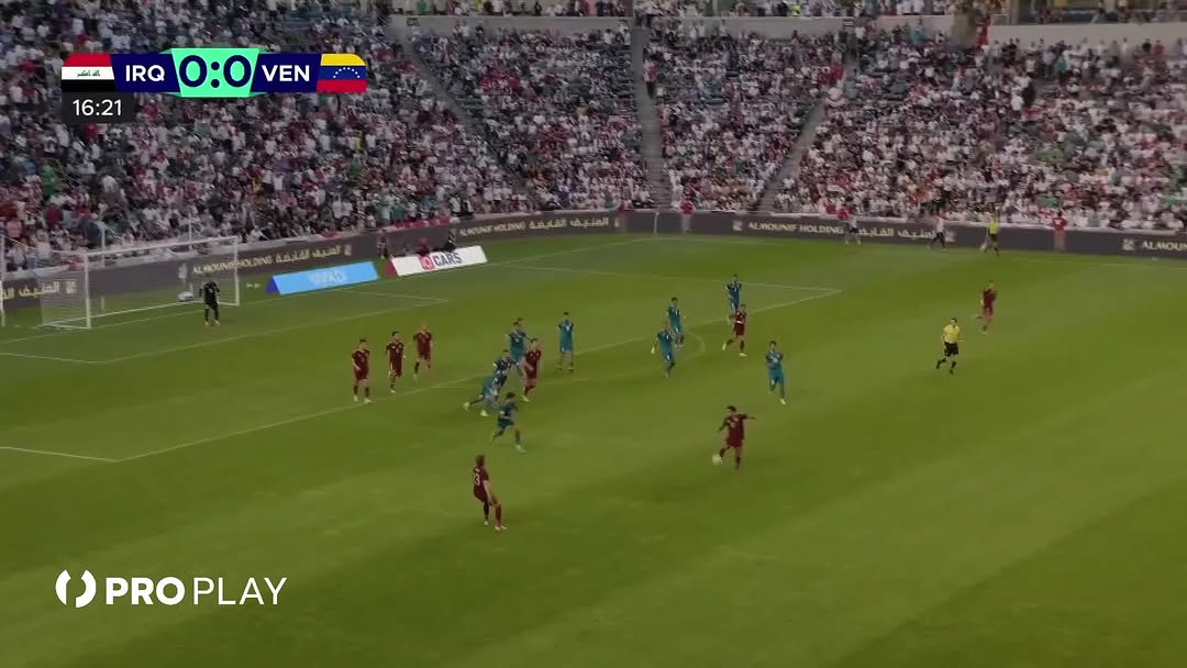 ⁨	فنزويلا تسجل الهدف الاول في شباك العراق !
#ProPlaytv #ProPlayfc⁩