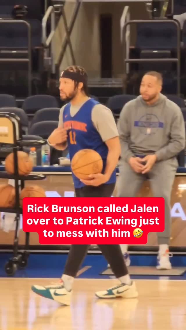 Rick and Patrick made him run halfway across the court just because they can 😂 (via @sportico, @krispursiainen)