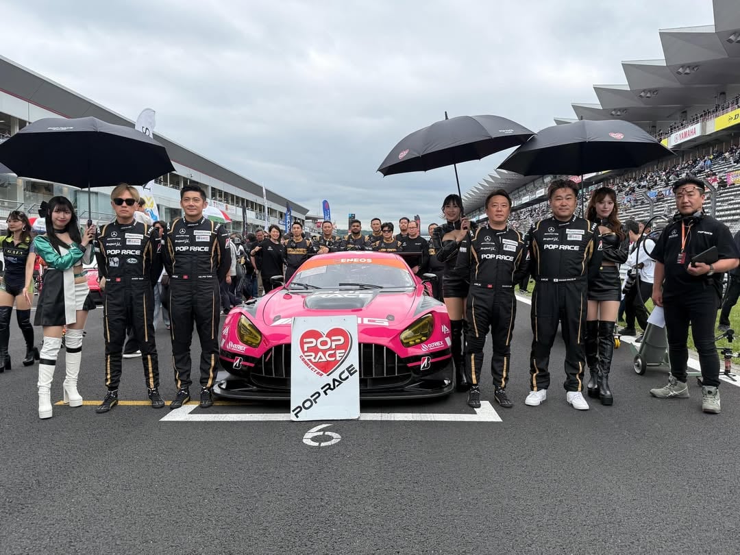 2026 Fuji 24Hours . Despite battling engine issues all weekend, but the team gave it everything. Unfortunately, a sudden gearbox failure forced us to retire as the car couldn’t make it back to the pits. Even so, our passion for Fuji 24H remains untouched ❤️‍🔥 We’ll be back next year! 👊🔥2026 富士24小時耐力賽 , 雖然整個週末都備受引擎問題困擾，全體成員仍奮力迎戰，可惜最後因變速箱突然故障，賽車未能返回維修站維修而無奈退賽，但我們對富士24H的熱情❤️‍🔥不滅，下年捲土重來！#poprace #supertaikyu #fuji24h #amggt3evo by @daigosaito87