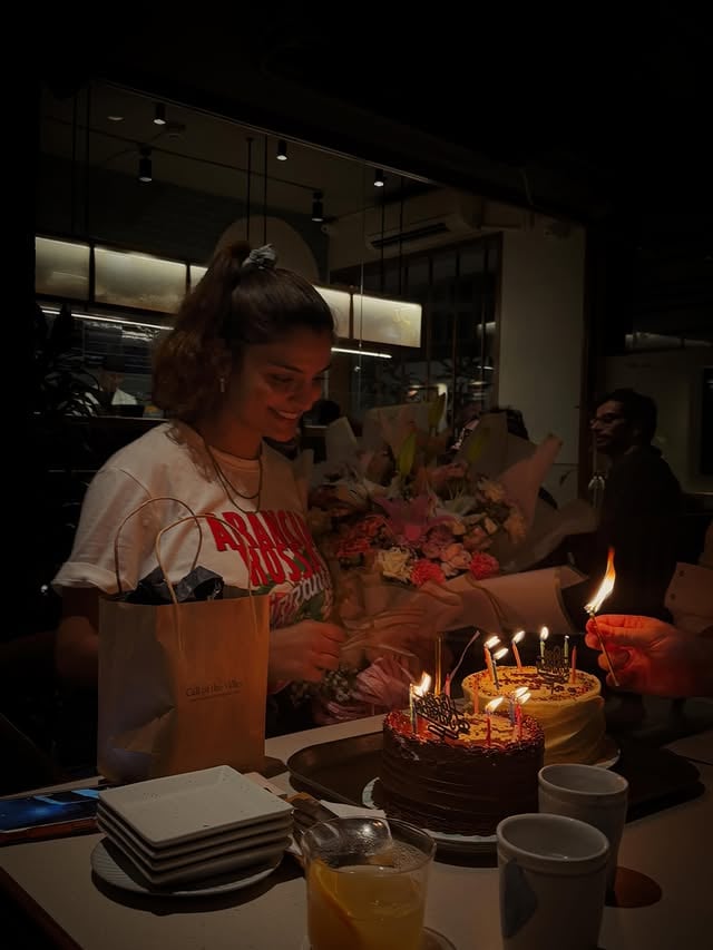 So , this was my Pre-birthday celebration , I am so grateful for this evening and the people who made it so so special. 

Just so you know , my birthday is 25th June ❤️!!!! 
Save your wishes 🩵🌈