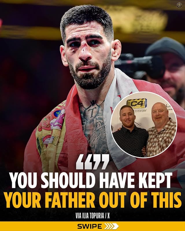 😳💥 Ilia Topuria FIRES BACK at Justin Gaethje, saying that Gaethje and his father made it personal when they brought up his height and his divorce.

Arman Tsarukyan has previously said that Topuria has never beaten anyone in their prime.

@kalshi has Topuria as a BIG favorite over Gaethje, giving Gaethje just a 20% chance of winning.