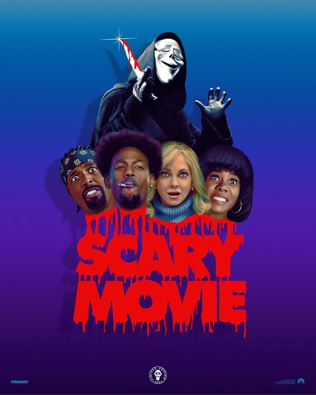 baaaaack on the big screen. 😝 👻 Get this exclusive free collector’s print when you see #ScaryMovie on Sat., 6/13. At participating theatres while supplies last. by @scarymovie