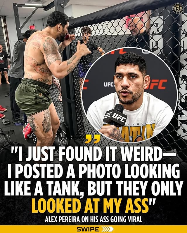 😂 Alex Pereira reacts to fans posting viral memes about his HUGE a*s. Artem Vakhitov says that the extra weight will only make him a WORSE striker.Looks like Josh Hokit doesn’t have much respect for Pereira either.😳 Alex and Ciryl Gane are exactly at 50/50 chances of beating the other on @kalshi by @homeoffight