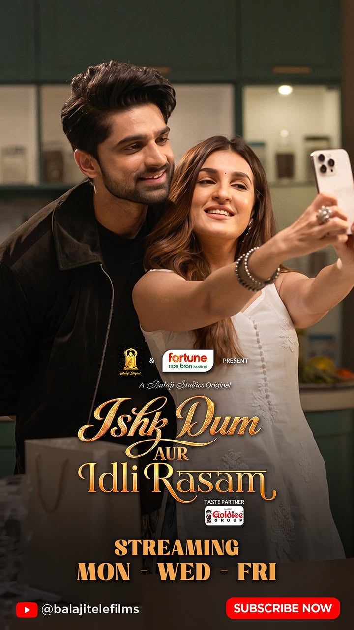 Meera aur Arjun aarhe hai ek dusre ke kareeb par kya Arjun ki insecurities alag kar dengi inn dono ki raahein, dekhiye aaj 6 baje 👀Ishk Dum Aur Idli Rasam, 11 May se every Monday, Wednesday and Friday at 6pm sirf Balaji Telefilms YouTube Channel Par!Episode 14 Out at 6 pm today! @ektarkapoor @shobha9168 @nitinburman @meghna_joshi @hamavvand @officialsurbhic @feelgoodstudiosofficial @aebyborntoshine @shinydoshi15 @nehalaxmi_ @shumailakhaaaan @karanrsharma09 @justkarankhanna @prernasehajpal @versatilevijaylaxmi @sudhanshuonline @thatscenarist @aashishtilak@mohitetanmay_ @yashrajkapilofficial @yashtmusic @kavyakritimusic @mohitbhaskar16@sid.555_ @amansanjeevsingh@rajvirrpurii @kandarp_is_here@shanusinghrajputdp@cinephile_3.0 @amitmaru0312 @fortune.foods @goldieegroupofficial #balajitelefilms #abhishekkumar #shinydoshi #ishkdumauridlirasam #newshow by @balajitelefilmslimited