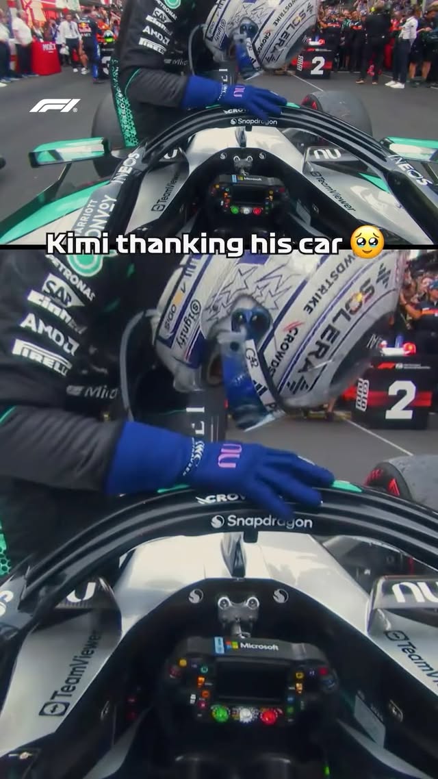 A pat on the halo for the W17 🙏Kimi couldn't have done what he did in Monaco without the @mercedesamgf1 machinery 🥹#F1 #Formula1 #MonacoGP by @mercedesamgf1